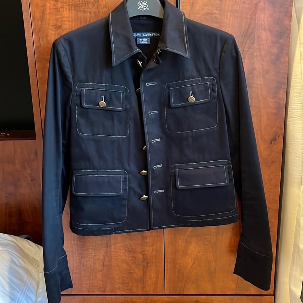 Women's Ralph Lauren Cotton Jacket / Navy / Size 4